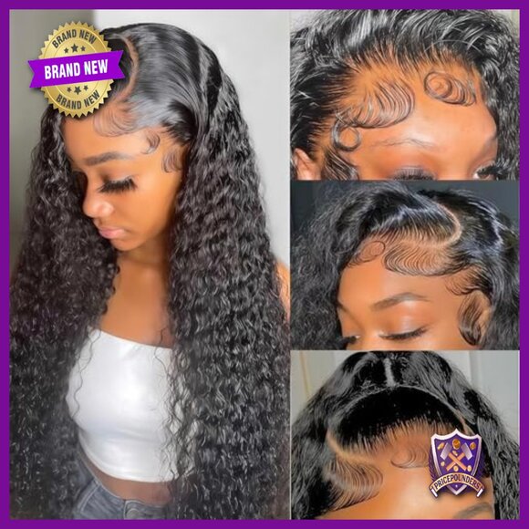 30 Inch Deep Wave Lace Front Wig Human Hair 13x6 HD Glueless Pre Plucked main image 6